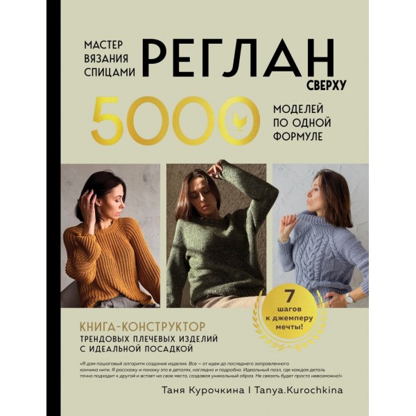 Мастер вязания спицами. РЕГЛАН сверху. Таня Курочкина Мастер вязания спицами. РЕГЛАН сверху. Таня Курочкина