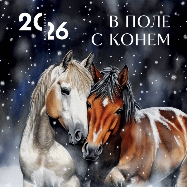 В поле с конем. Календарь настенный на 2026 год.