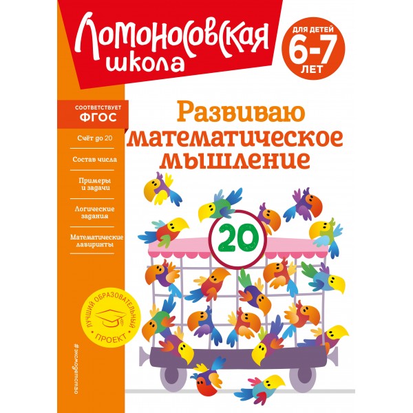 Развиваю математическое мышление: для детей 6-7 лет. Е.А. Родионова, И.А. Казакова
